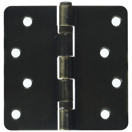 Patioplus 4 x 4 x 0.25 in. Radius Hinge Ball Bearings Steel, Antique Brass PA829762